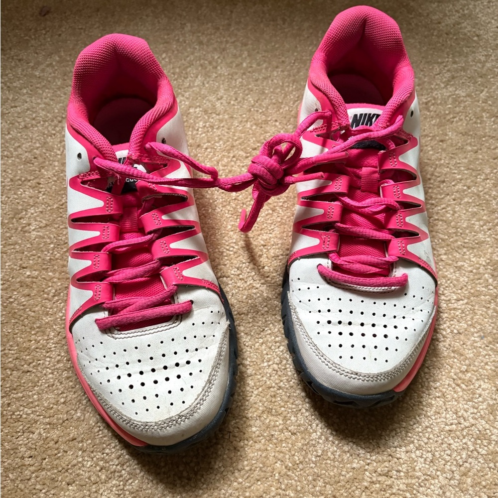 Nike Women's Court Sneakers in Pink and White Sz 6.5